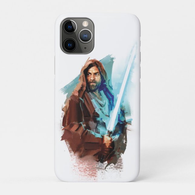 Coques Case-Mate iPhone Obi-Wan Kenobi | Illustration Peinte Obi-Wan (Dos)