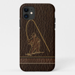 Coques Pour iPhone Obscurité simili cuir de pêcheur