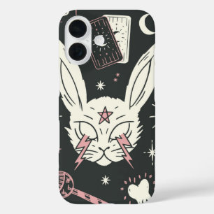 Coque Pour iPhone 16 Occulte Bunny Power Éffrayant