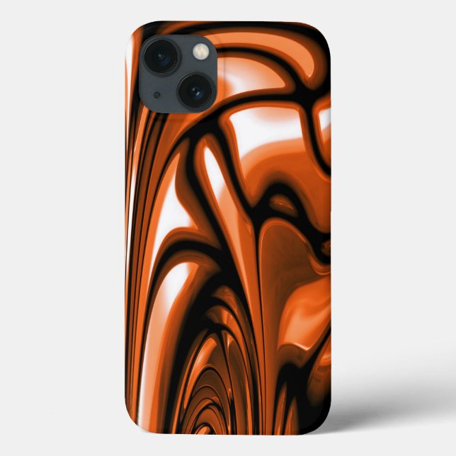 Coques Case-Mate iPhone Océan ambre abstrait (Verso)
