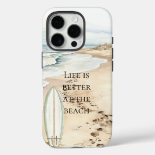 Coques iPhone 16 Pro Ocean Beach Surboard