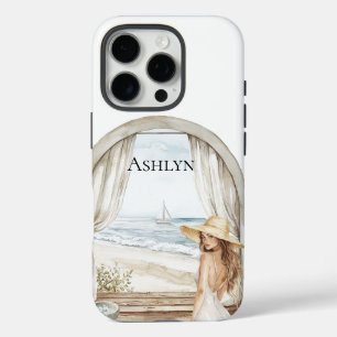 Coques iPhone 16 Pro Ocean Beach Woman