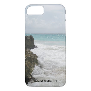 Coques Pour iPhone Océan Bleu avec vagues de mousse paysage marin Per