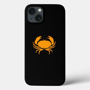 iPhone 13 Case Ocean Glow_Orange sur le cri noir