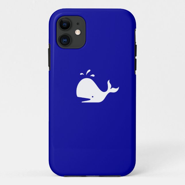 Coques Case-Mate iPhone Ocean Glow_White-on-Blue Whale iPhone 5 Coque-Mate (Dos)