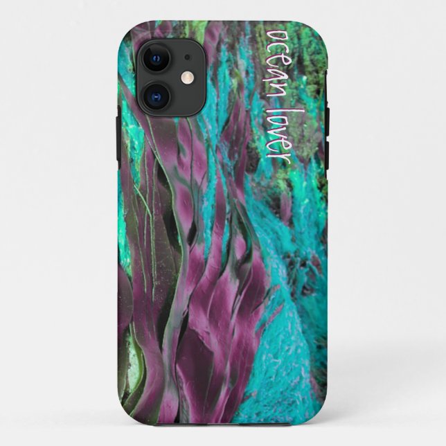 Coques Case-Mate iPhone Ocean Lover Turquoise Bourgogne Texte sur les algu (Dos)