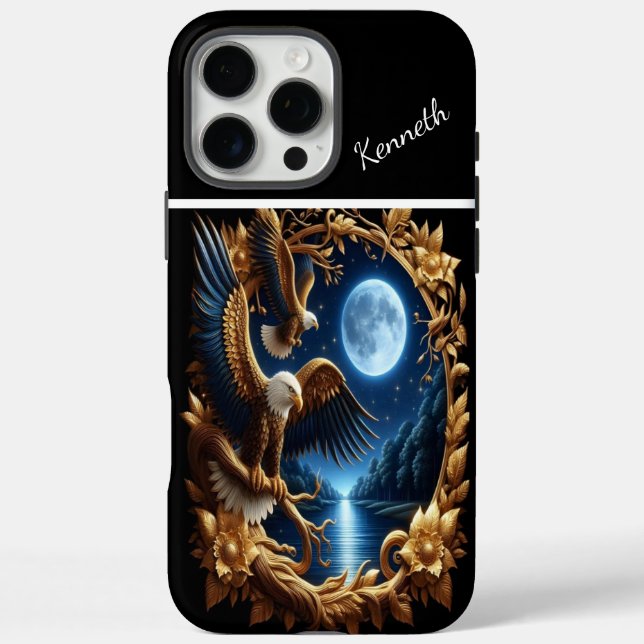 Coques Case-Mate iPhone Océan Lune d'Aigle (Verso)