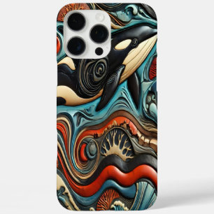 Coques iPhone 16 Pro Max Océan tourbillonnant : Les baleines en vedette