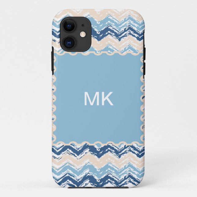 Coques Case-Mate iPhone Ocean Waves Chevron (Dos)