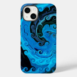 Coque Pour iPhone 14 Octopus Sous L'Abstrait De La Mer