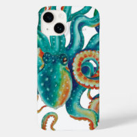 Octopus Turquoise aquarelle Art