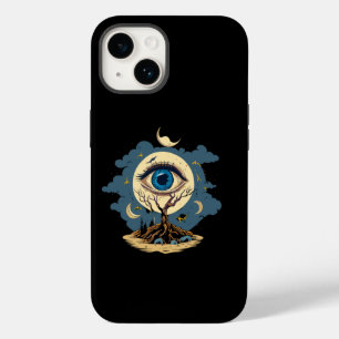 Coque Pour iPhone 14 Oeil Arbre Lune Art