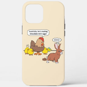 Case-Mate iPhone Case Oeufs de chocolat drôles de lapin de Pâques