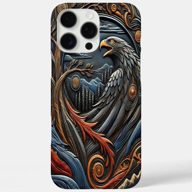 Coques Case-Mate iPhone Oeuvre d'aigle inspirée de la faune (Verso)