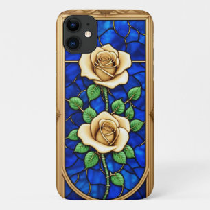 Case-Mate iPhone Case Œuvre d'art de rose dorée ornée