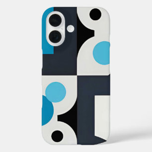 Coque Pour iPhone 16 Œuvre d'art géométrique abstrait moderne