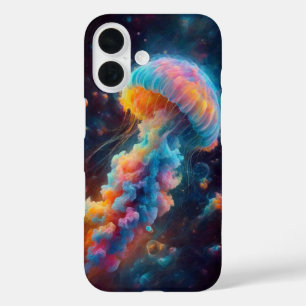 Coque Pour iPhone 16 Oeuvre de méduse cosmique