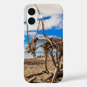 Coque Pour iPhone 16 Oeuvres d'art sur Hokitika Beach, Nouvelle-Zélande