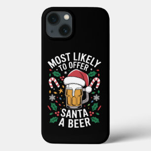 Case-Mate iPhone Case Offrir à Père Noël une famille de bières correspon