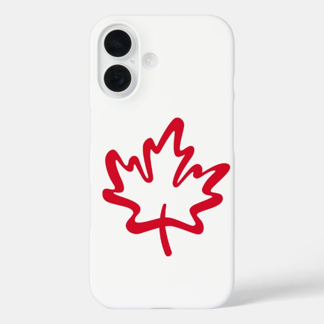 Coques Case-Mate iPhone Oh Canada ! Big Red Canadian Maple Leaf (Verso)
