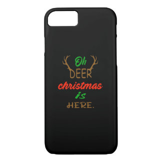 Case-Mate iPhone Case Oh Deer Christmas Celebration Holiday Design