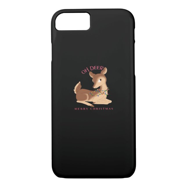 Coques Case-Mate iPhone Oh Deer Christmas Modern Design  (Dos)