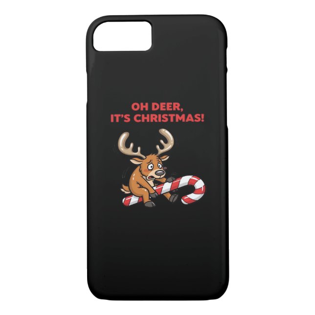 Coques Case-Mate iPhone Oh Deer Its Christmas Stressed Reindeer With Sweet (Dos)