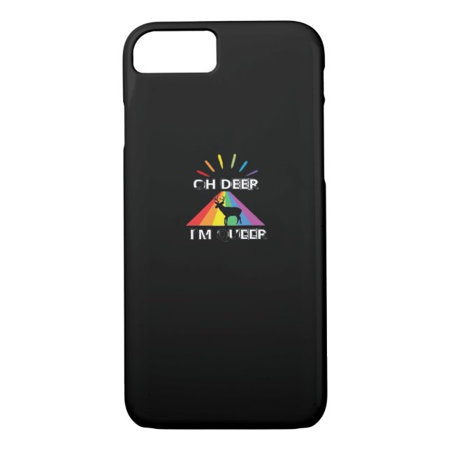 Coques Case-Mate iPhone Oh Deer Queer Trendy Aesthetic Design  (Dos)