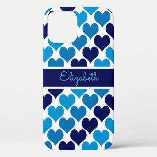 Case-Mate iPhone Case Oh monogramme de coeurs de bleus layette