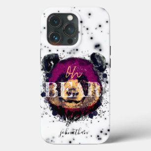 Case-Mate iPhone Case "OH OURS"   Funny Cool Panda Monogramme