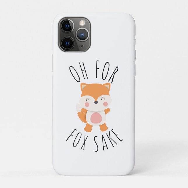 Coques Case-Mate iPhone Oh pour Fox Sake (Dos)