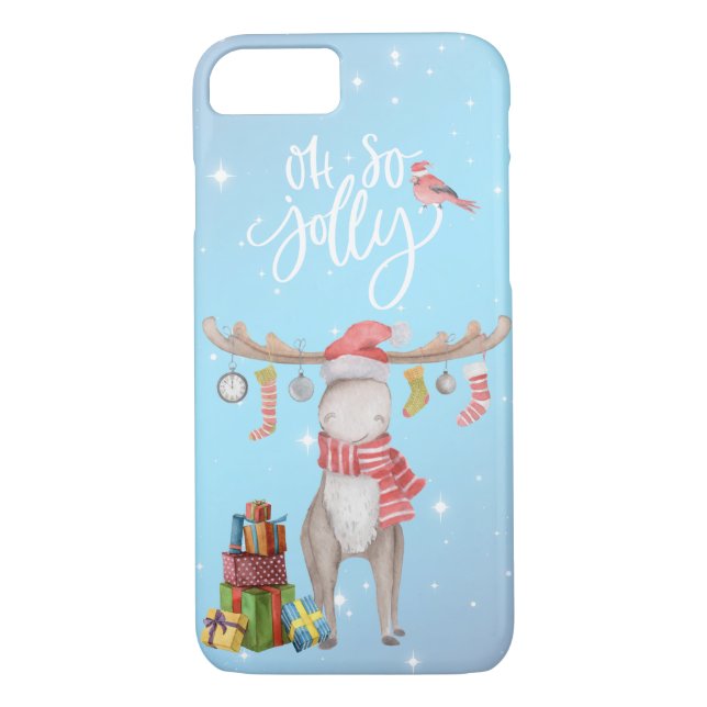 Coques Case-Mate iPhone Oh So Jolly - Merry Chris Moose (Dos)