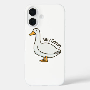Coque Pour iPhone 16 Oie Drôle Dessin Animé Oie Rigolote