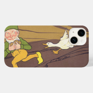 Coque Pour iPhone 14 Oie fable de l'Aesope vintage qui a pondu l'Oeuf d