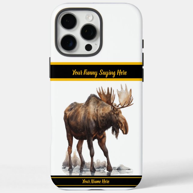 Coques Case-Mate iPhone Oie majestueuse errant dans un paysage enneigé (Verso)
