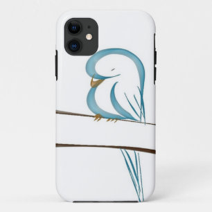 Case-Mate iPhone Case Oiseau bleu adorable se reposant sur une branche