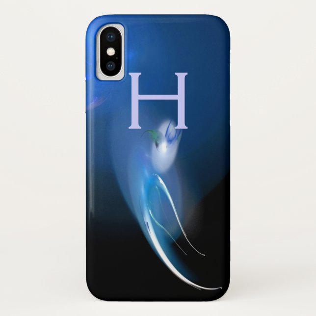 COQUES Case-Mate iPhone OISEAU CLAIR EN MONOGRAM BLEU (Dos)