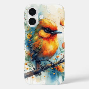 Coque Pour iPhone 16 Oiseau coloré abstrait