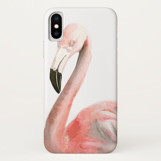 Coques Case-Mate iPhone Oiseau de Flamant rose tropical (Dos)