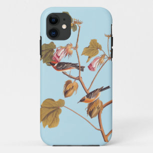Case-Mate iPhone Case Oiseau de Paruline à poitrine d'Audubon sur Plante