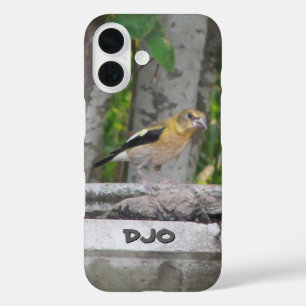 Coque Pour iPhone 16 Oiseau en colère avec vos initiales