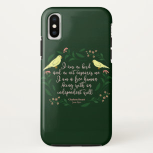 Case-Mate iPhone Case Oiseau floral vert Jane Eyre Charlotte Bronte
