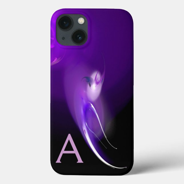 COQUES Case-Mate iPhone OISEAU LUMIÈRE DANS LE MONOGRAMME PURPLE (Verso)