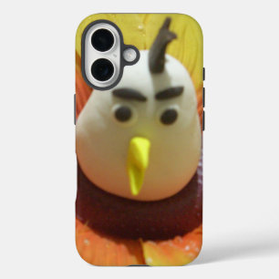 Coques iPhone 16 Oiseau sculpté en Tournesol Imprimer