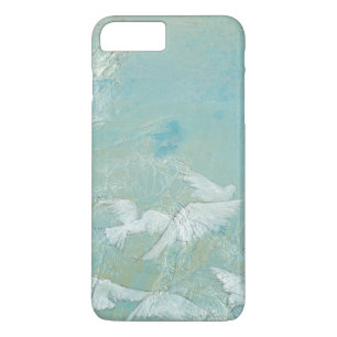 Coques Pour iPhone Oiseaux blancs à travers le ciel bleu