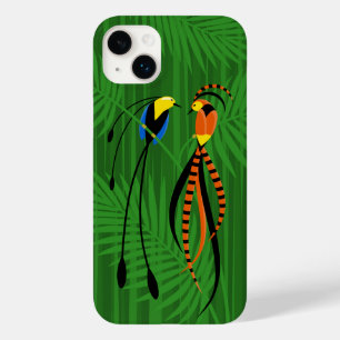 Coque Pour iPhone 14 Plus Oiseaux colorés lumineux du paradis foncé