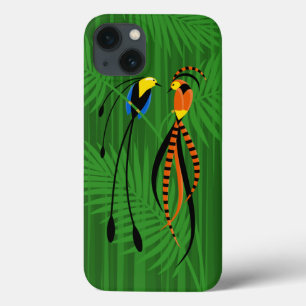 Case-Mate iPhone Case Oiseaux colorés lumineux du paradis foncé