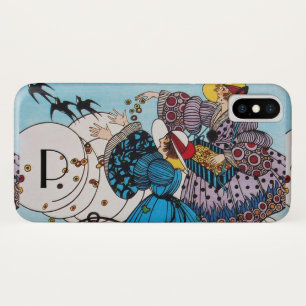 COQUES POUR iPhone OISEAUX DE PRINTEMPS / MONOGRAMME DE CONCEPTEUR DE
