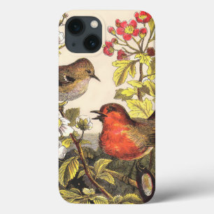 iPhone 13 Case Oiseaux de printemps Robin Oiseaux rouges