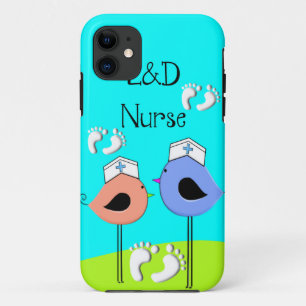 Coque iPhone 11 Oiseaux d'infirmière d'infirmière de travail et
